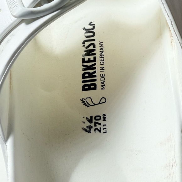 Birkenstock White Double Strap Sandals size 42 - Picture 5 of 8